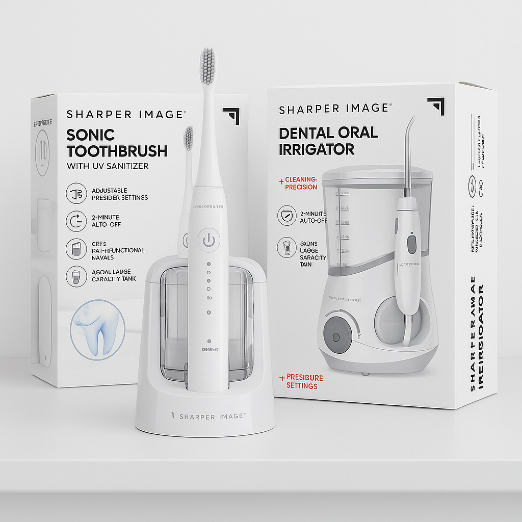 SHARPER IMAGE SONIC COMPLETE ORAL CARE BUNDLE