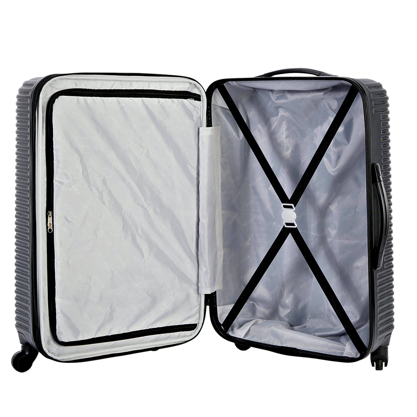 KENSIE 4PC EXPANDABLE ROLLINGHARDSIDE COLLECTION- BLACK