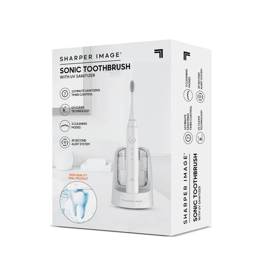 SHARPER IMAGE SONIC TOOTHBRUSH WITH UV SANITIZER