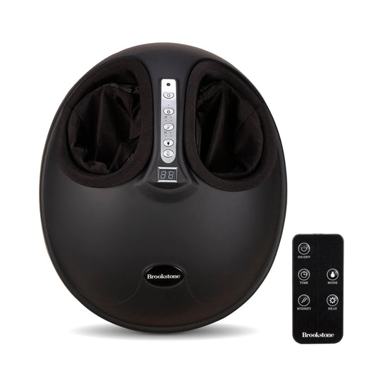 BROOKSTONE 360-DEGREE AIR PRESSURE FOOT MASSAGER