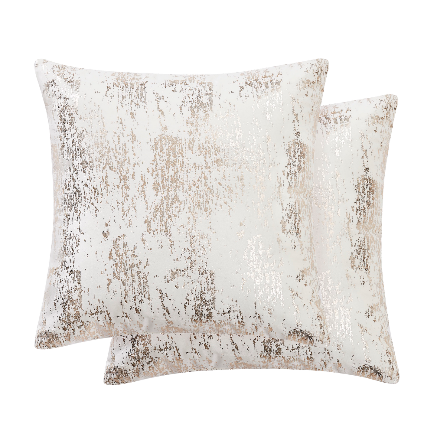 2-Pack Metallic Jacquard Decorative Pillow Set 18”x18”