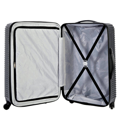 KENSIE 4PC EXPANDABLE ROLLINGHARDSIDE COLLECTION- BLACK