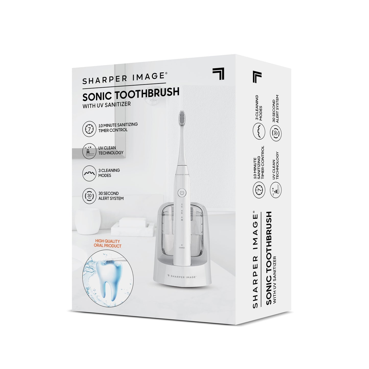 SHARPER IMAGE SONIC TOOTHBRUSH WITH UV SANITIZER