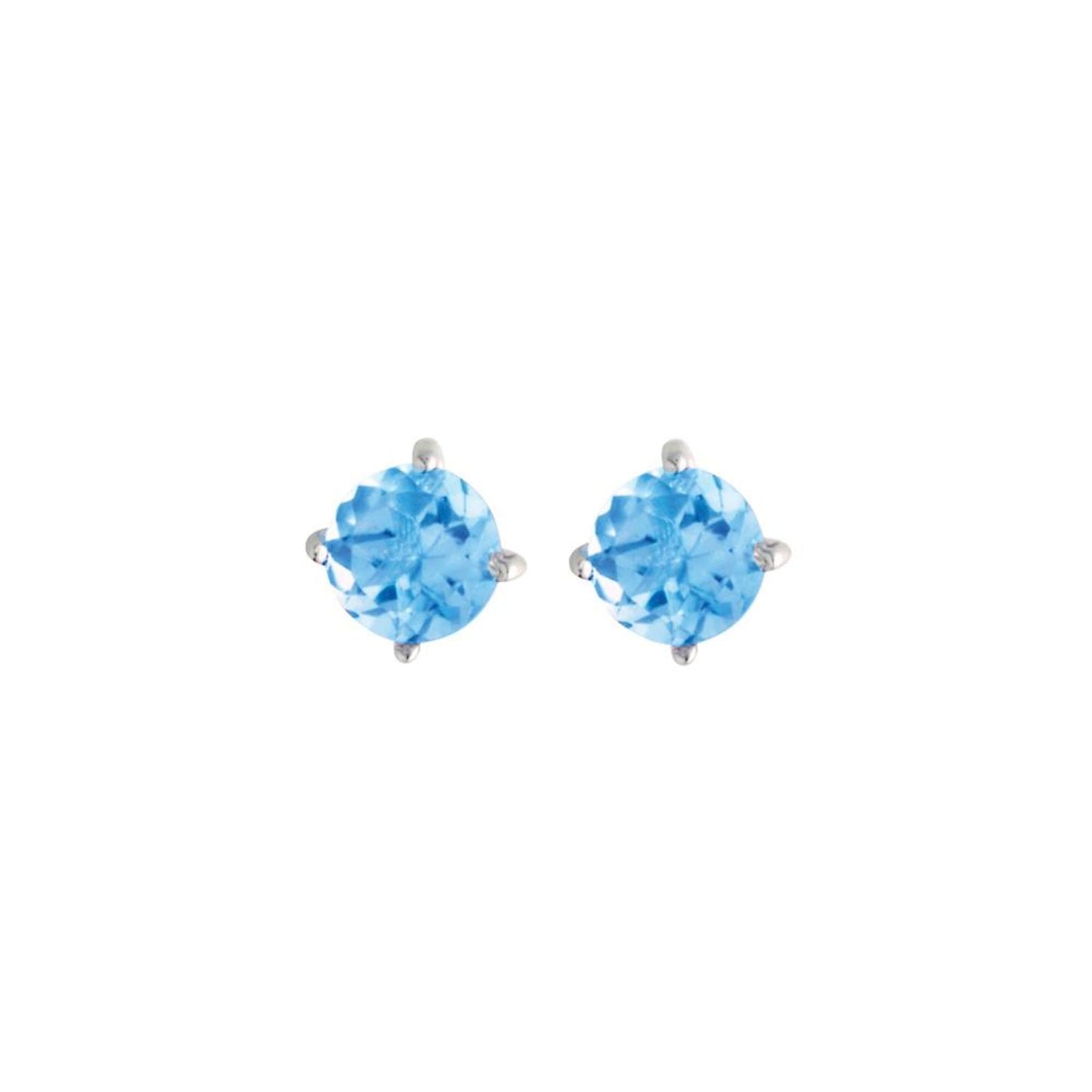 5mm Blue Topaz Earrings