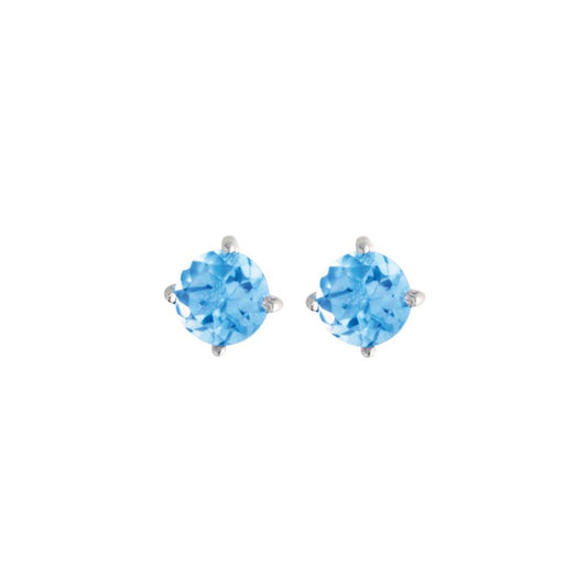 5mm Blue Topaz Earrings